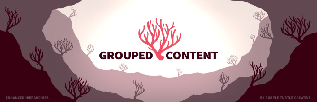 Grouped Content's plugin banner graphic